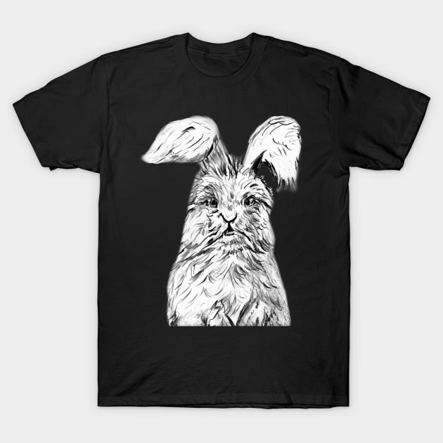 English Angora T-Shirt by YollieBeeArt